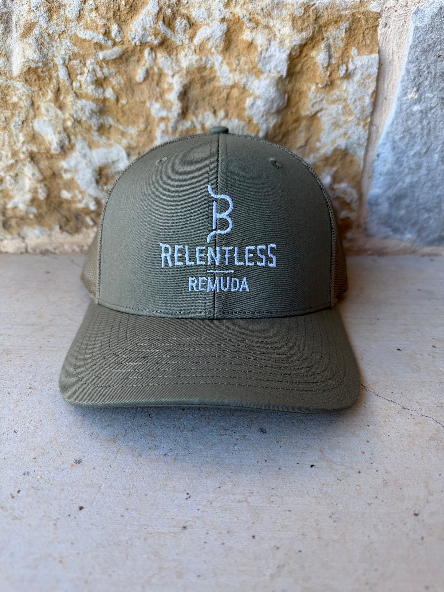 RELENTLESS REMUDA LOGO HATS-MESH BACK