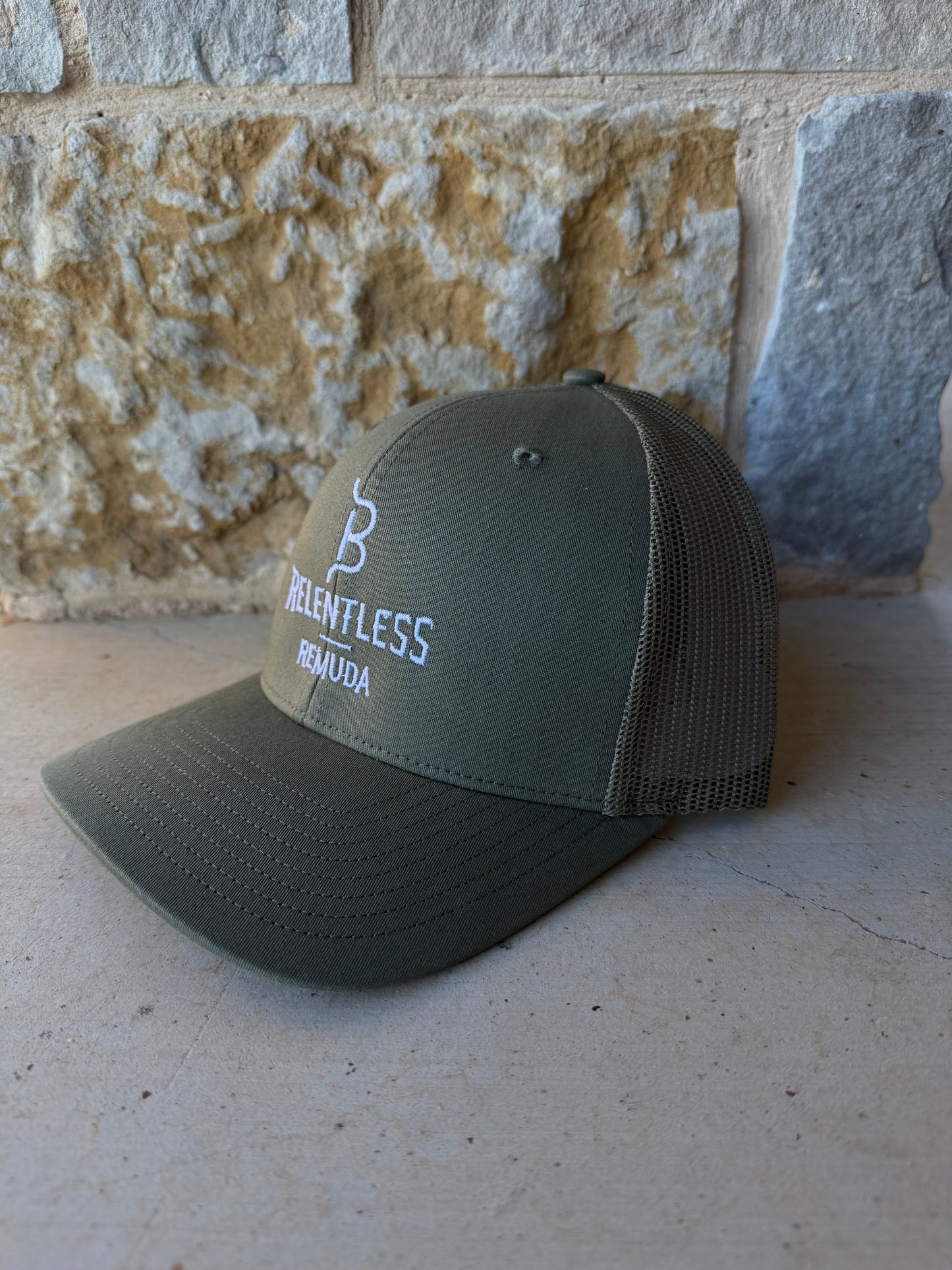 RELENTLESS REMUDA LOGO HATS-MESH BACK